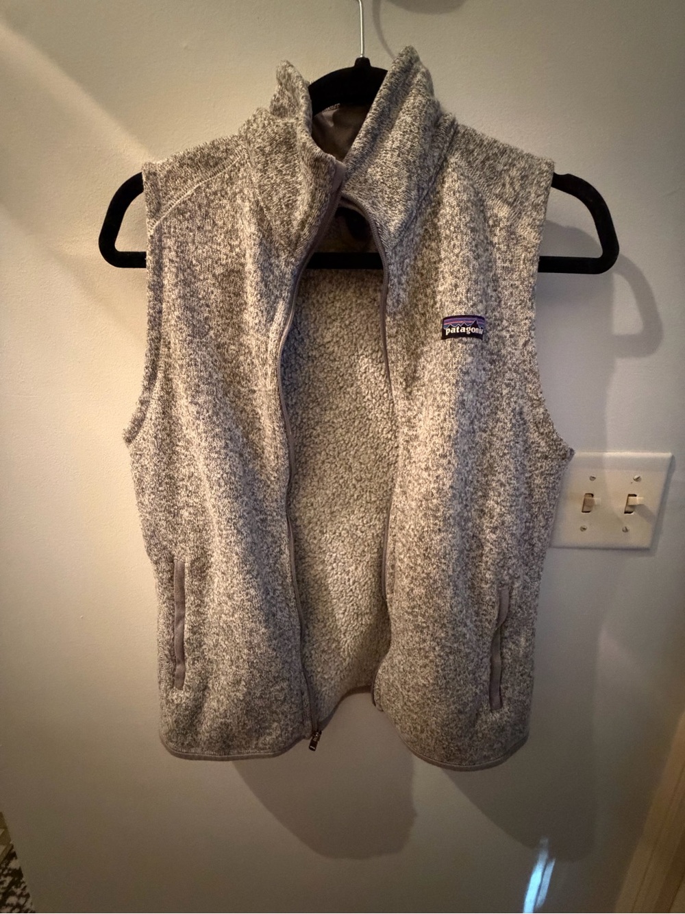 Patagonia Women’s Heather Gray Fleece Vest - Soft Zip Front